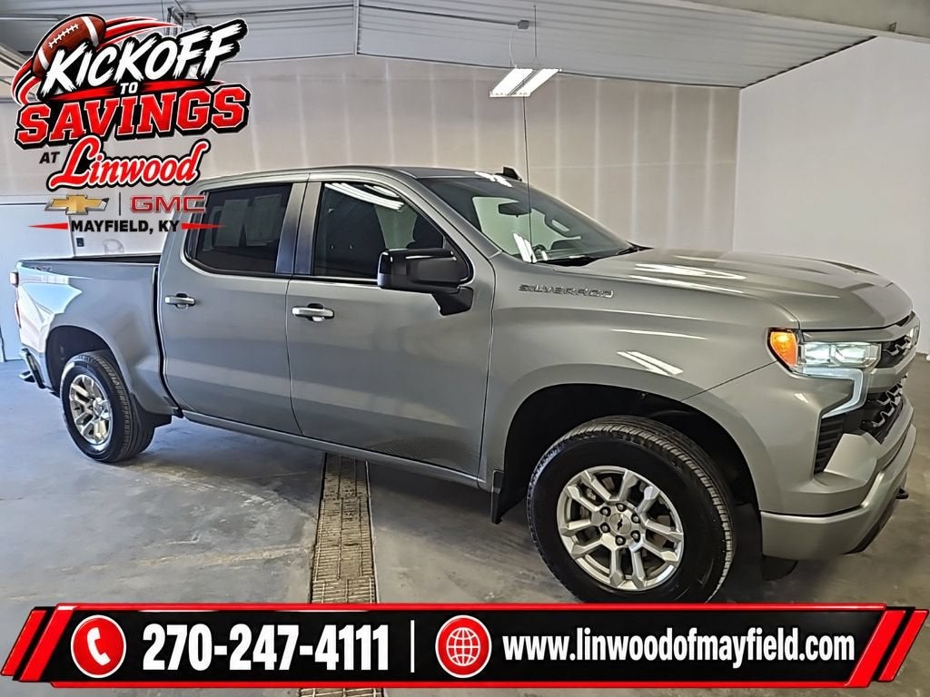 2026 Chevrolet Silverado 1500 RST in Sterling Gray Metallic — front three-quarter view