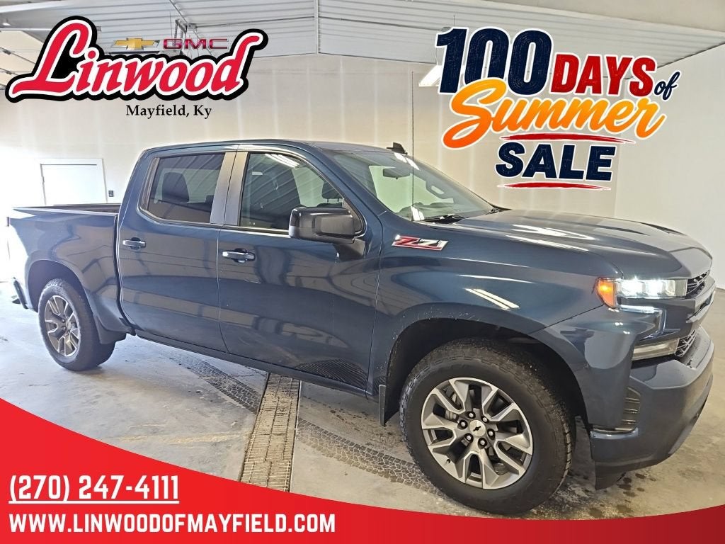 2019 Chevrolet Silverado 1500 RST in Northsky Blue Metallic — front three-quarter view