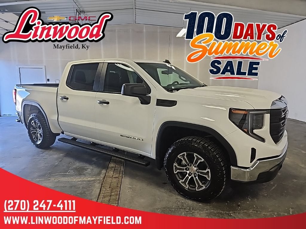 2026 GMC Sierra 1500 Pro in Summit White — front three-quarter view